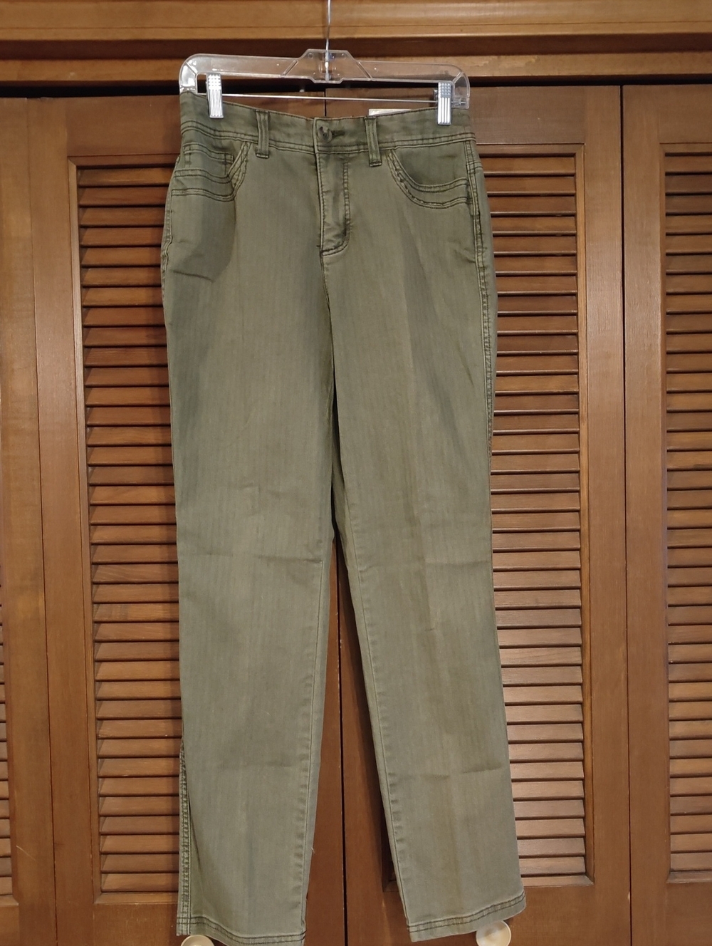 NWT Christopher And Banks The Perfect Jean Olive Green